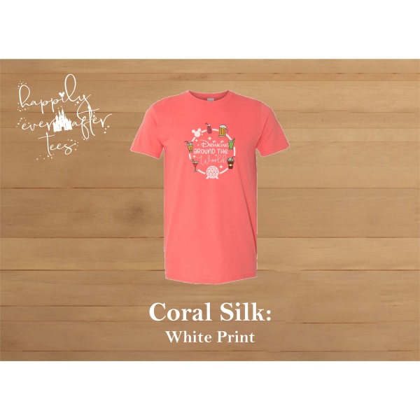 Drinking Around the World Tee<BR> 6 COLOURS AVAILABLE - Image 5