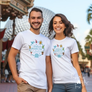 Drinking Around the World Tee<BR> 6 COLOURS AVAILABLE
