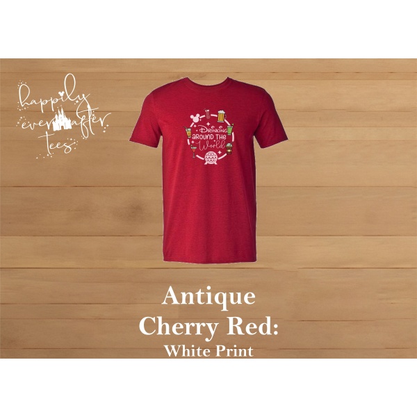 Drinking Around the World Tee<BR> 6 COLOURS AVAILABLE - Image 7