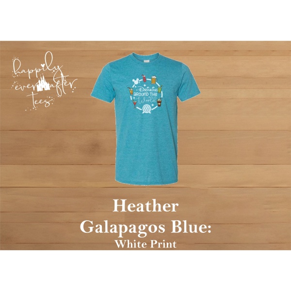 Drinking Around the World Tee<BR> 6 COLOURS AVAILABLE - Image 8