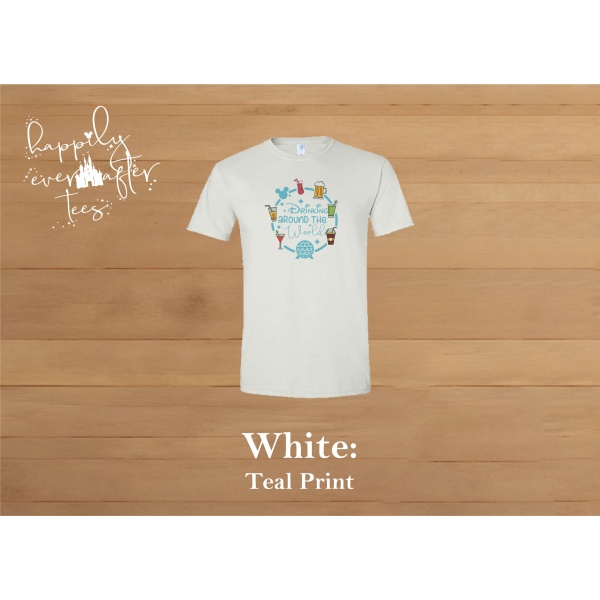 Drinking Around the World Tee<BR> 6 COLOURS AVAILABLE - Image 9