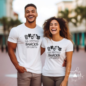 Happy Snacks Tee<BR> 8 COLOURS AVAILABLE