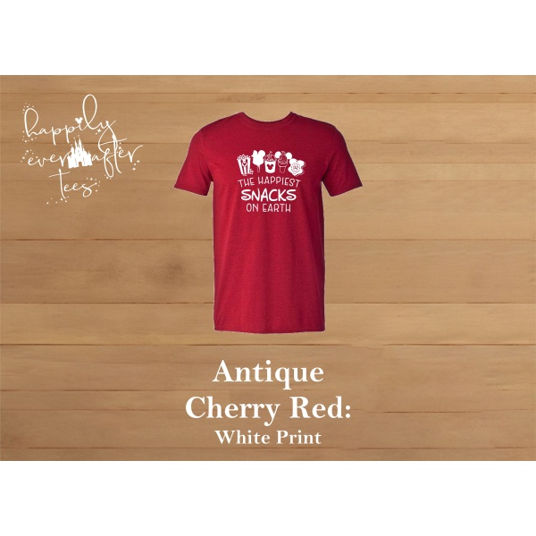 Happy Snacks Tee<BR> 8 COLOURS AVAILABLE - Image 4