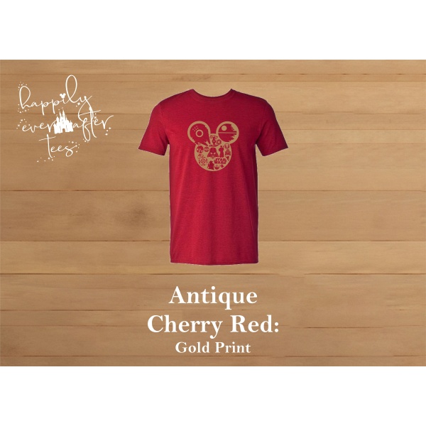 Mouse Meets Star Wars Tee<BR> 8 COLOURS AVAILABLE - Image 9