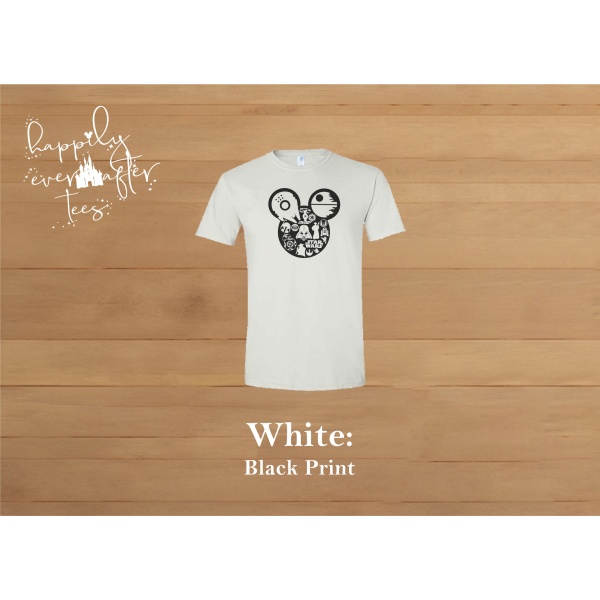 Mouse Meets Star Wars Tee<BR> 8 COLOURS AVAILABLE - Image 7