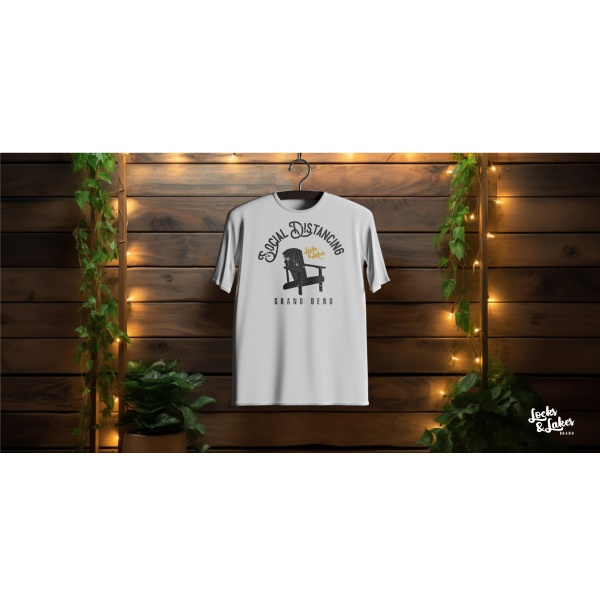 Social Distancing Tee<BR> 5 COLOURS AVAILABLE