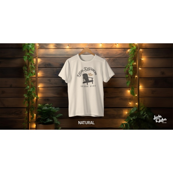 Social Distancing Tee<BR> 5 COLOURS AVAILABLE - Image 4