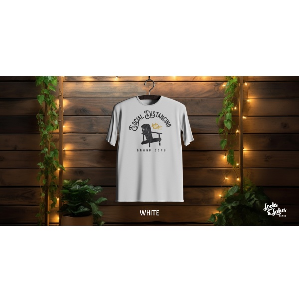 Social Distancing Tee<BR> 5 COLOURS AVAILABLE - Image 3