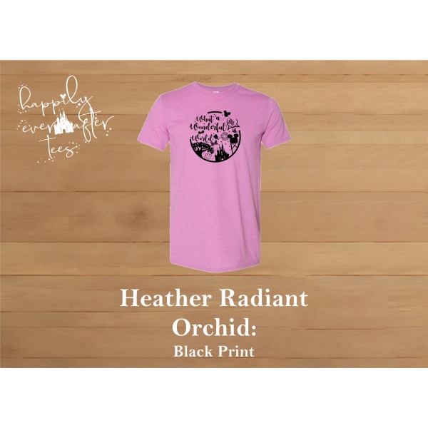 Wonderful World Tee<BR> 8 COLOURS AVAILABLE - Image 8