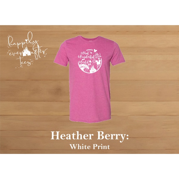 Wonderful World Tee<BR> 8 COLOURS AVAILABLE - Image 5
